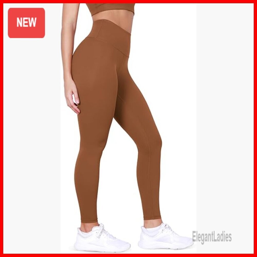 High Waist Yoga Leggings with Back Pocket, 28" Inseam, Moisture-Wicking